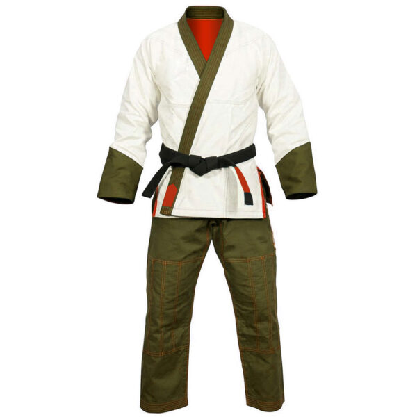 White And Green Bjj Gi