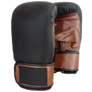 Boxing Bag Gloves Black Brown