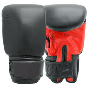 Boxing Bag Gloves Black Red