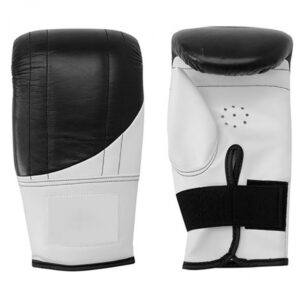 Boxing Bag Gloves Black White