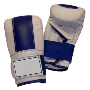 Boxing Bag Gloves White Blue
