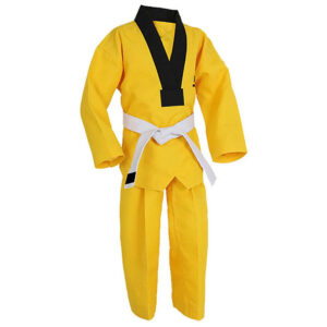Yellow And Black Taekwondo Gi
