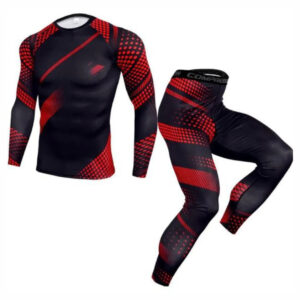 black and Red Sublimated MMA Rash Guard