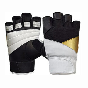 Cow-leather-black-and-white-gym-gloves