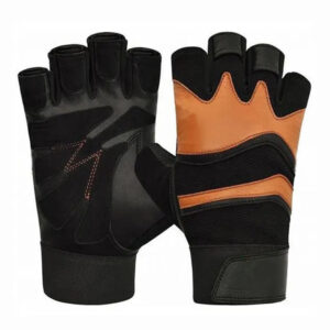 black-and-brown-gym gloves