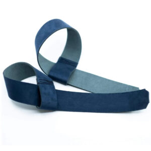 blue leather weight lifting straps