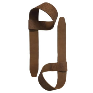 brown leather weight lifting straps