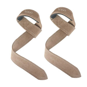 suede leather weight lifting straps