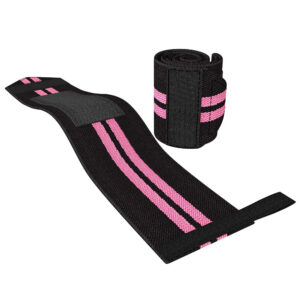 weightlifting wrist wraps black pink